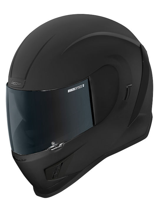 Icon Airform Warthog Dark Motorcycle Helmet Full Face DOT / ECE 22.05 with Sunvisor