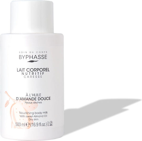 Byphasse Sweet Almond Oil Moisturizing Lotion Body for Dry Skin 500ml