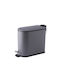 Eurocasa Metallic Bathroom Basket Soft Close 5lt Gray