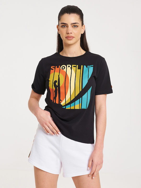 Mei Γυναικείο T-shirt Μαύρο