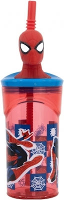 Stor Sticlă pentru Copii Spiderman Plastic 360ml