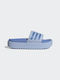 Adidas Adilette Frauen Flip Flops mit Plattform Blue Dawn / Blue Fusion Met. / Blue Fusion