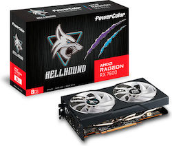 PowerColor Radeon RX 7600 8GB GDDR6 Hellhound Placă Grafică