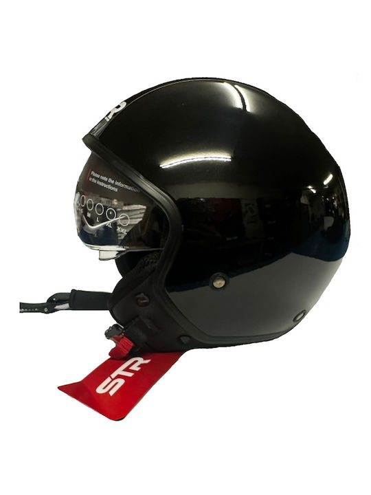 STR Jet Helmet Black