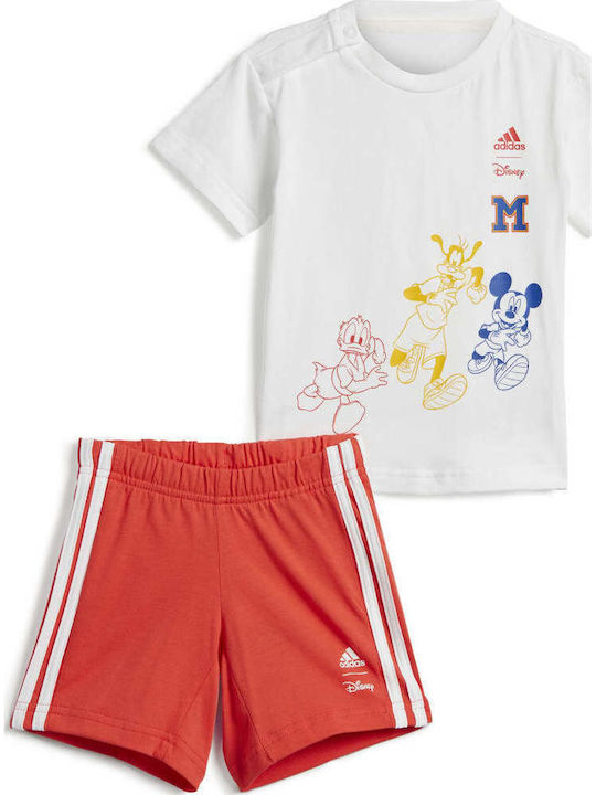 adidas Παιδικό Σετ με Σορτς Λευκό 2τμχ