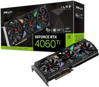 PNY GeForce RTX 4060 Ti 8GB GDDR6 Gaming Verto Epic-X RGB Placă Grafică