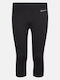 Kinder Leggings Capri Schwarz