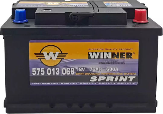 Winner Baterie Auto Sprint cu Capacitate 75Ah și CCA 680A