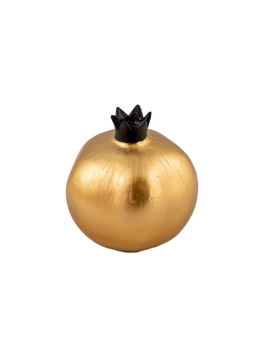 Zen Collection Tischplatte Glücksbringer Granatapfel Gold aus Kunststoff 1Stück