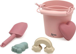 Kiokids Beach Bucket Set with Accessories Pink (5pcs)