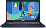 MSI Modern 15 B7M 15.6" FHD (Райзън 7-7730U/16ГБ/512ГБ SSD/W11 Home) Classic Black (GR Клавиатура)