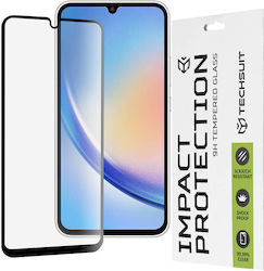 Techsuit 0.33mm Full Glue Full Face Tempered Glass Μαύρο (Galaxy A34)