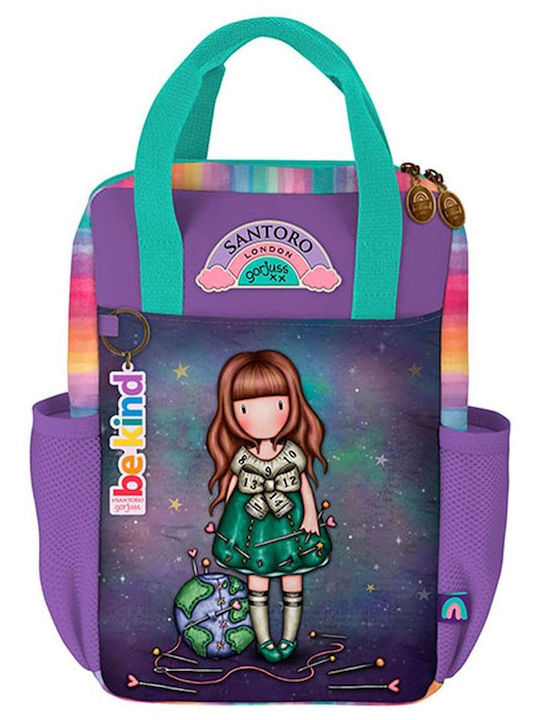 Santoro Gorjuss Be Kind To Our Planet Schulranzen Rucksack Grundschule, Grundschule in Lila Farbe