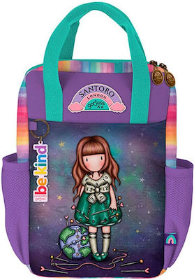 Santoro Gorjuss Be Kind To Our Planet Schulranzen Rucksack Grundschule, Grundschule in Lila Farbe