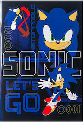Gim Τετράδιο Ριγέ Β5 Sonic Classic Μπλε