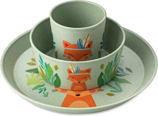 Koziol Feeding Set Harry made of Plastic Green 3pcs for 6+ months