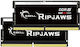 G.Skill Ripjaws 32GB DDR5 RAM mit 2 Modulen (2x16GB) und Geschwindigkeit 5600 für Laptop