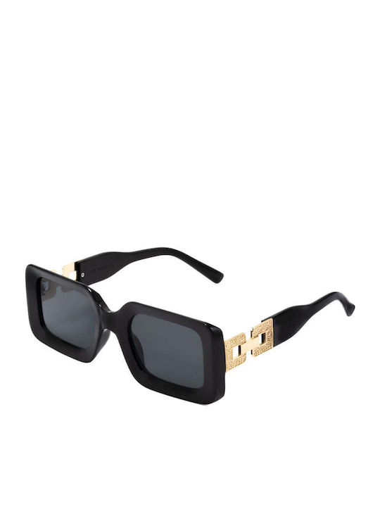 Olympus Sunglasses Agathe Women's Sunglasses with Plastic Frame Black Gold 01-099
