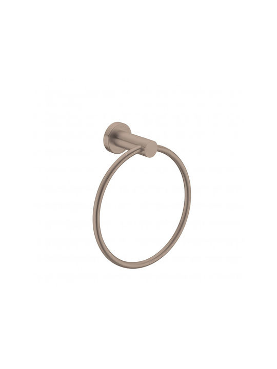 Sparke Single Wall-Mounted Bathroom Ring Bronze