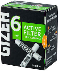 Gizeh Green Filtertips Aktivkohle 6mm 34x1Stk