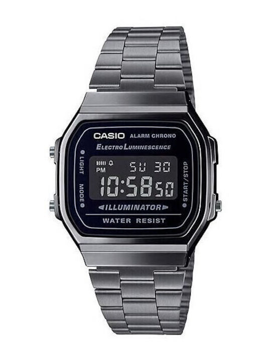 Casio Herrenuhr Batterie mit Schwarz Metallarmband