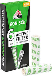 Gizeh Green Filtertips Aktivkohle 6mm 10x1Stk