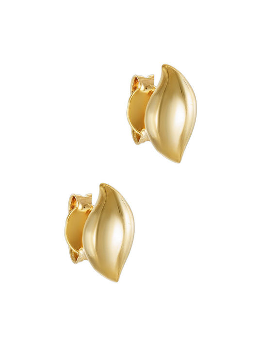 Earring Gold 14K Shiny Drop