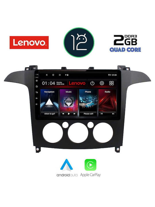 Lenovo Sistem Audio Auto pentru Audi A7 Ford S-Max 2006-2014 cu A/C (Bluetooth/USB/WiFi/GPS/Apple-Carplay) cu Ecran Tactil 9"