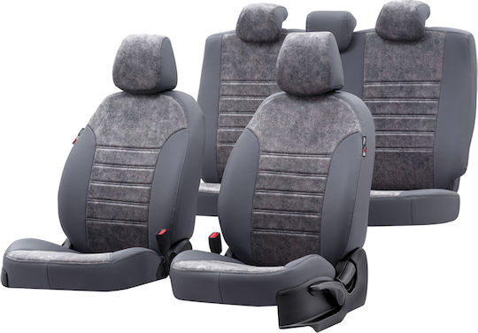 Car Seat Covers Set 8 Pieces Leatherette Mercedes Vito W447 Milano Design Mercedes-Benz Vito Grey