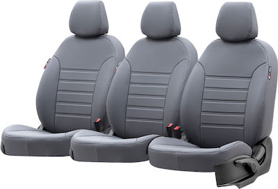 Leatherette Covers Set 8pcs Toyota Proace II Istanbul Design Gray