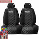 Set Spătare Auto 2buc Piele sintetica Negru