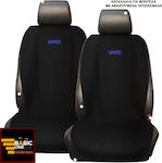 Towel Seat Covers Set 2pcs TOYOTA YARIS Black