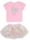 Extan Bebe Kids Set with Skirt Summer 2pcs Pink