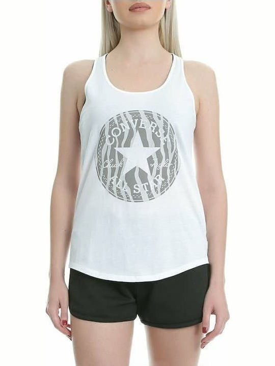 Women's Athletic Blouse Sleeveless White