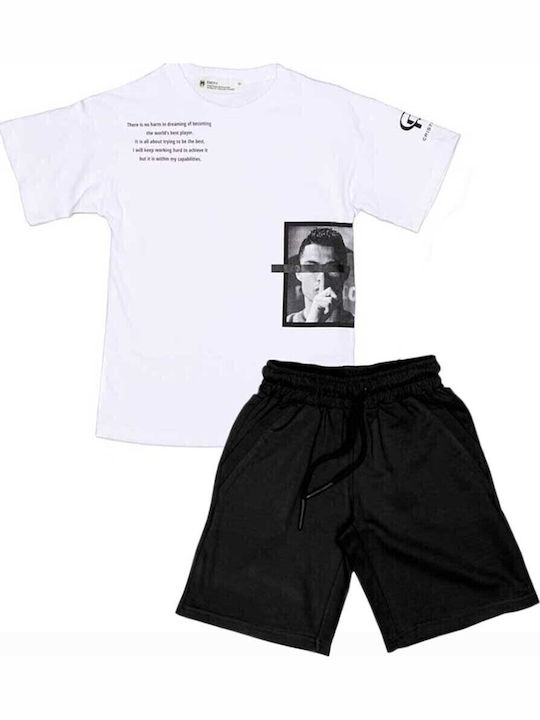 Emery Set pentru copii cu șorturi Vară 2buc Negru