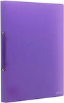 Clipboard PP 2 inele 25x31.5x2cm Violet