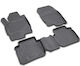 Novline Set of Front and Rear Mats 4pcs Tray Type for Kia Picanto 5D 2011-08/2017 Black