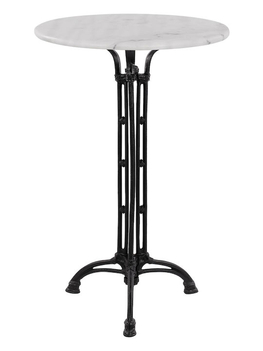 Tisch Bar für kleine Außenbereiche Stabil Weiß 60x60x110cm