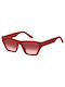 Marc Jacobs Sonnenbrillen mit Rot Rahmen und Rot Verlaufsfarbe Linse MARC 657/S C9A