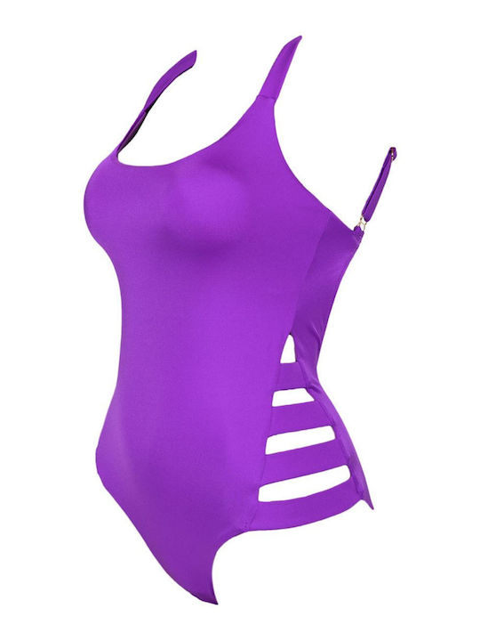 Rock Club BP4003 Costum de baie întreg cu push-up Violet