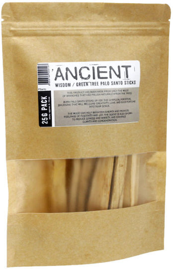 Ancient Wisdom Αρωματικά Sticks Θυμίαμα Iερό Ξύλο Green Tree Natural Palo Santo PSANTO-01 25gr