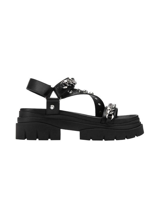 S-135992-001-HERO - ASH SATURN COMBO SANDAL BLACK Color