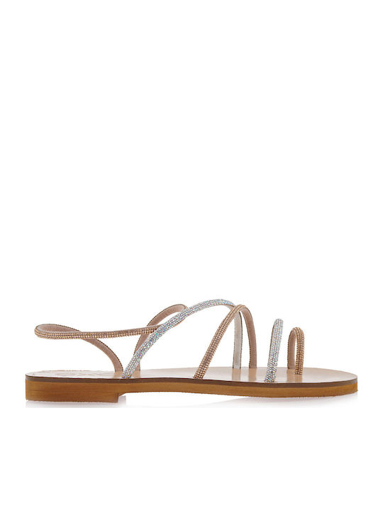 Madrit Leder Flache Sandalen für Damen