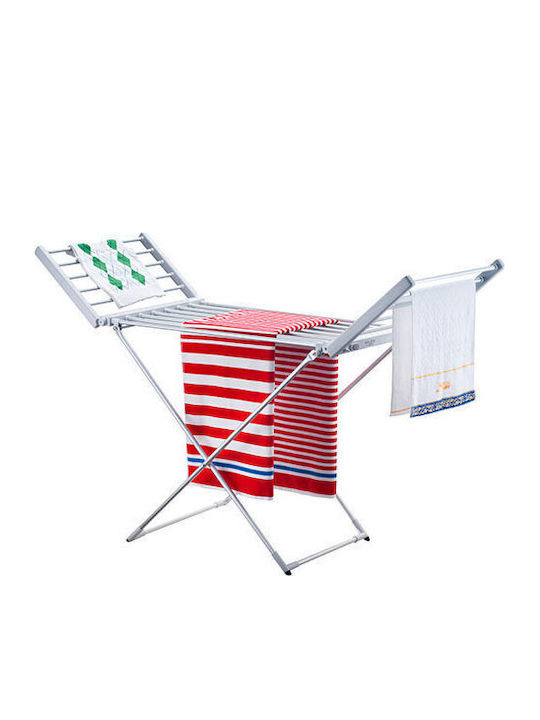 Adler Metallic Folding Electric Floor Clothes Drying Rack with Hanging Length 2m
