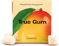 True Gum Chewing gum with Flavor Mango Organic No Added Sugar Vegan 1pcs 21gr