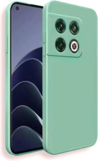 Bodycell Square Liquid Umschlag Rückseite Silikon Grün (OnePlus 10 Pro)
