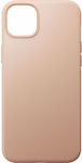 Nomad Modern Leather Umschlag Rückseite Silikon / Leder Beige (iPhone 14 Plus) NM01277385