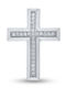 Fa Cad'oro Damen Weißgold Kreuz 14K
