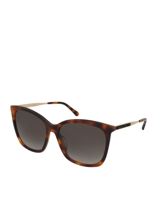 Jimmy Choo Women's Sunglasses with Brown Tartaruga Frame and Brown Gradient Lens NEREA/G/S 05L/HA