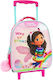 Must Gabby's Dollhouse Way to Grow Σχολική Τσάντα Τρόλεϊ Νηπιαγωγείου σε Ροζ χρώμα 8lt